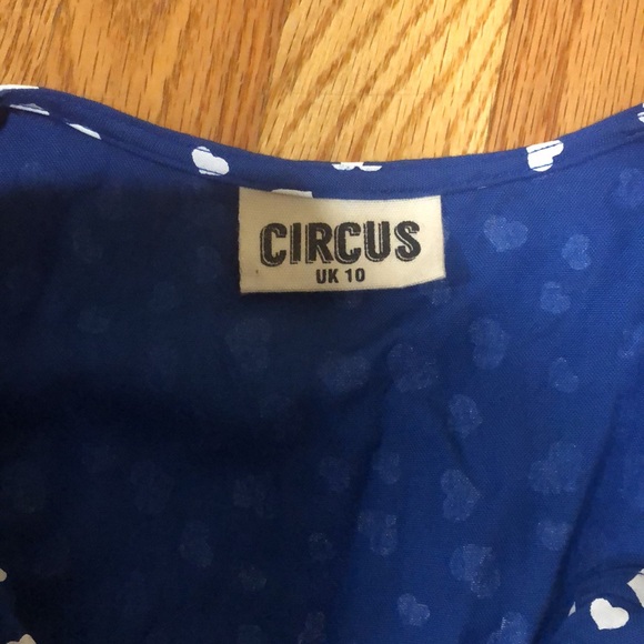 Blue and White Mid Length Heart Dress - Picture 3 of 3